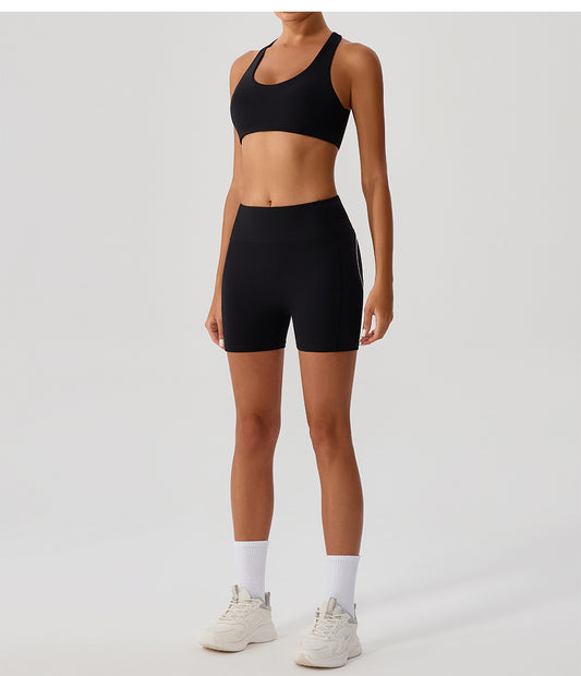 Cross Love Yoga Bra Women Sling with Chest Pad Outer Wear Workout Clothes Outdoor Sports Underwear - Iyanka
