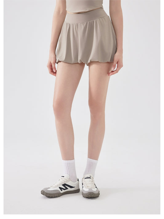 Nude Feel Girl Tennis Skirt High Waist Anti Exposure Bottom Breathable Pocket Puffy Running Sports Skirt - Iyanka