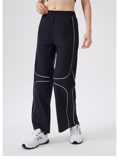 Quick Drying Sports Cool Pants Women Running Loose Fitted Figure Flattering Yoga Sun Protection High Waist Fitness Pants Outdoor - Iyanka