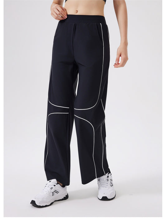 Quick Drying Sports Cool Pants Women Running Loose Fitted Figure Flattering Yoga Sun Protection High Waist Fitness Pants Outdoor - Iyanka
