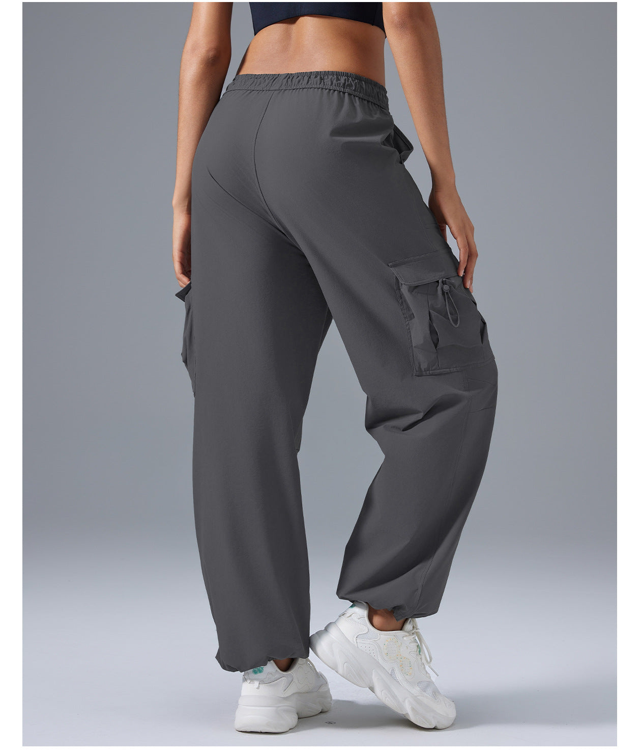 Cargo Pants Women Loose Tappered Wide Leg Exercise Workout Pants Outdoors Office All Matching Casual Trousers - Iyanka