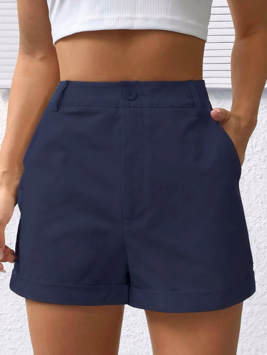 Summer Women Casual Loose Solid Color Shorts Fresh All Match Casual Soft Comfortable Fabric Transparent - Iyanka