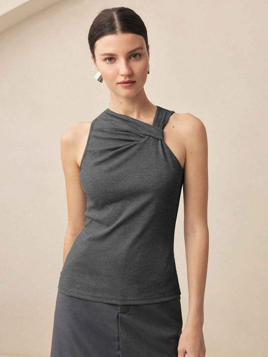 Women’s Summer Slim Fit Sleeveless Elegant Office Tank Top