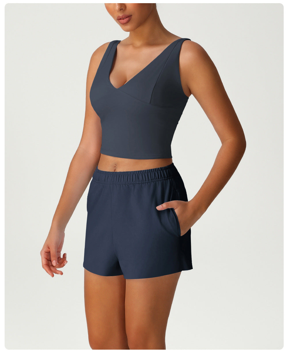 High Waist Loose Track Sweatpants Pocket Casual Running Workout Shorts Outdoor All Matching Yoga Shorts - Iyanka