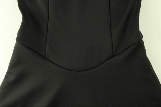 Arrival French Sweet off Neck Tube Top High Waist Aline Small Slim-Fit Sling Dress