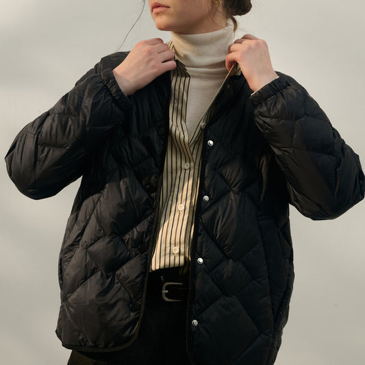 Loose Casual Short down Jacket Women Winter Warm White Duck down Coat All Match Long Sleeved Bread Coat - Iyanka