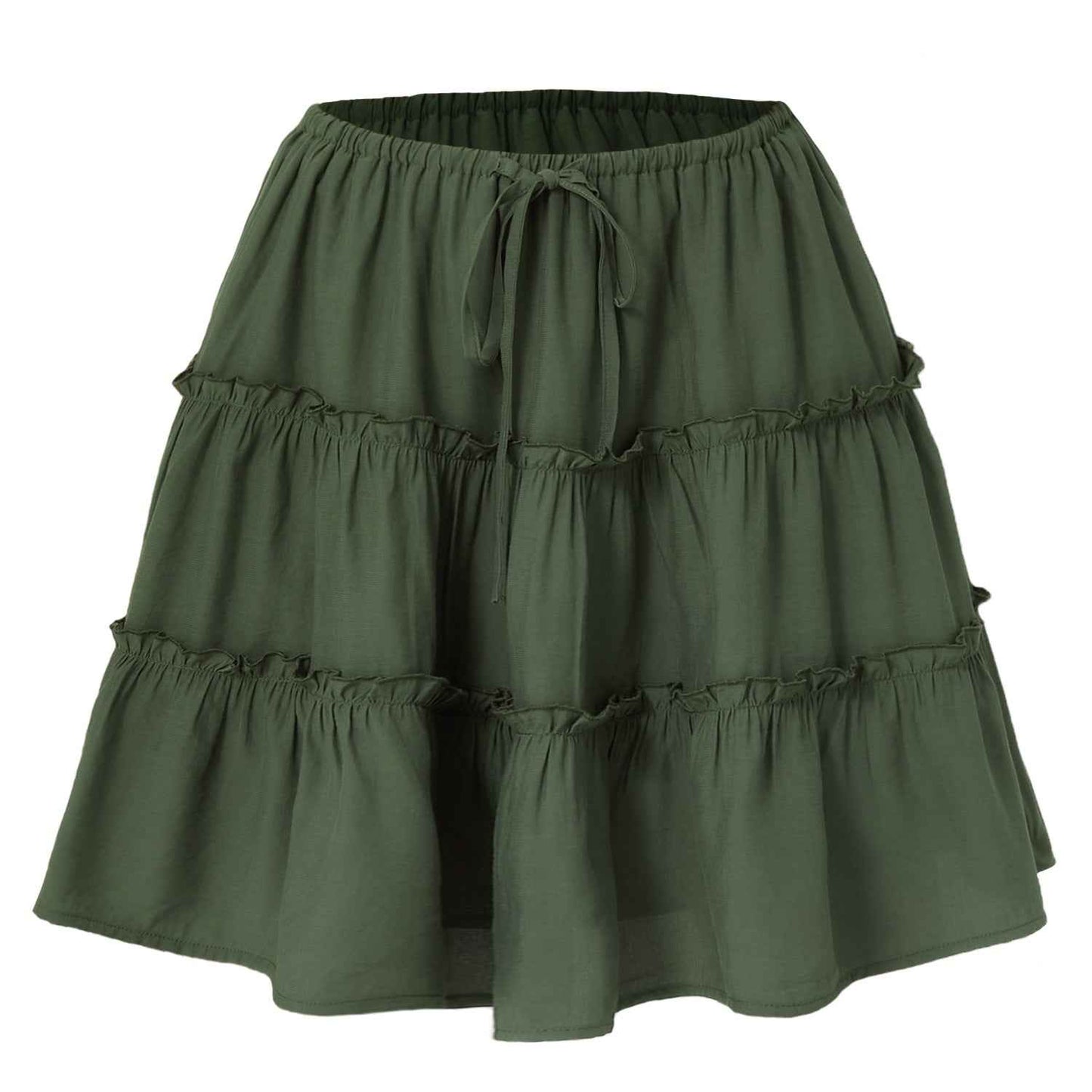 Women Clothing Lace up Adjustable Short Skirt Anti Exposure Pants Lining High Waist Skirt for Women