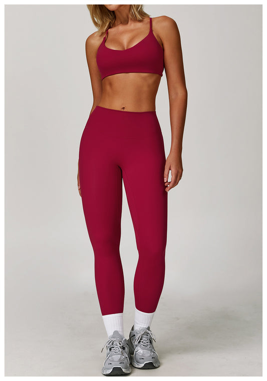 Brushed Yoga Bra Women Tight Beauty Back Fitness Yoga Clothes Running Exercise Sports Underwear - Iyanka