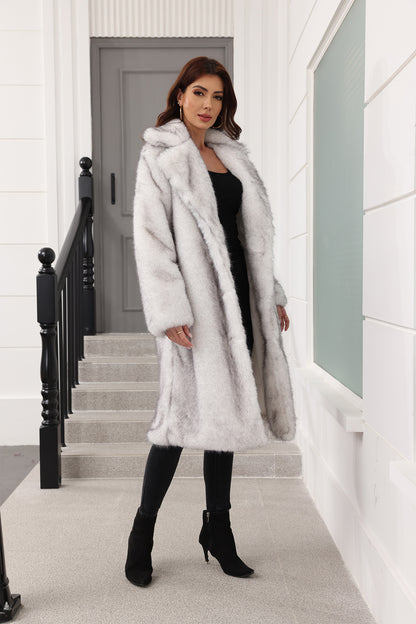 Long Women Clothing Faux Fur Coat Thickened Young Fur Coat Fashionable Jacket - Iyanka