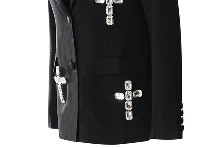 Special Interest Design High Grade European Crystal Rhinestone Beaded Adult Women Loose Blazer - Iyanka