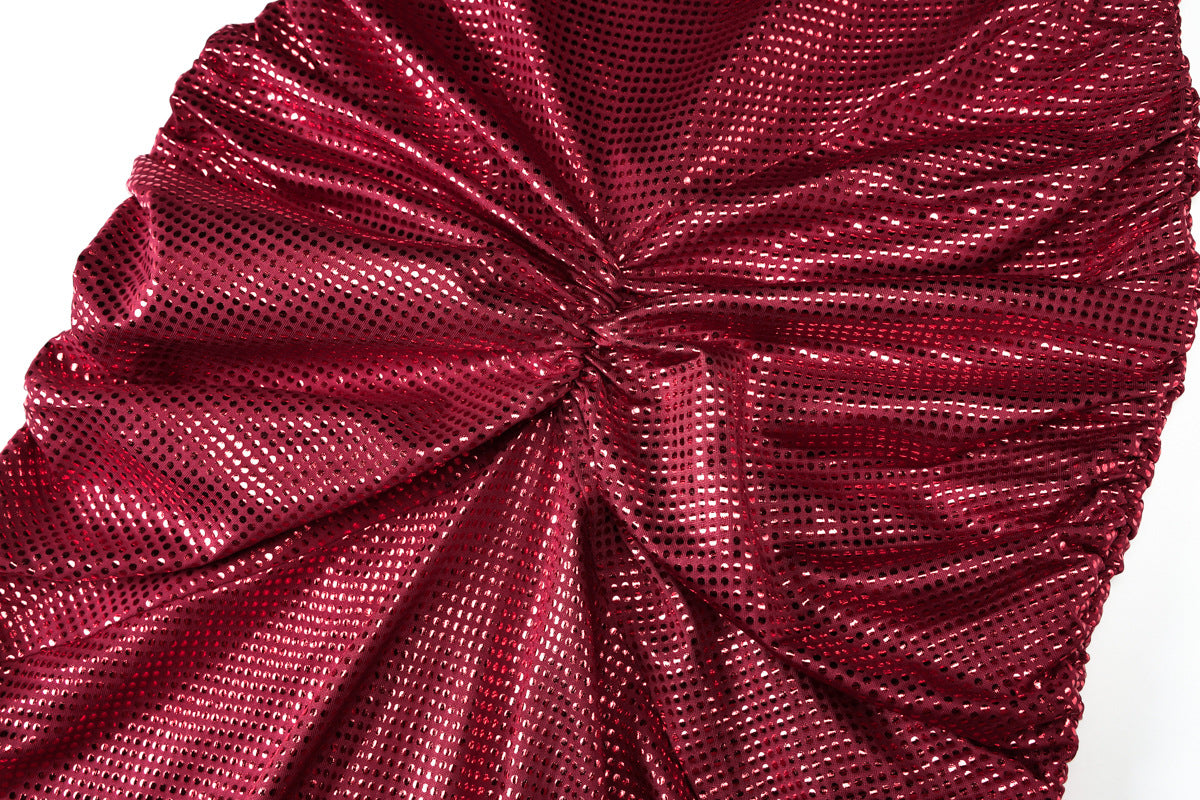 Summer Women Clothing Sexy Backless Bronzing Pleated Slim Fit Camisole Dress - Iyanka