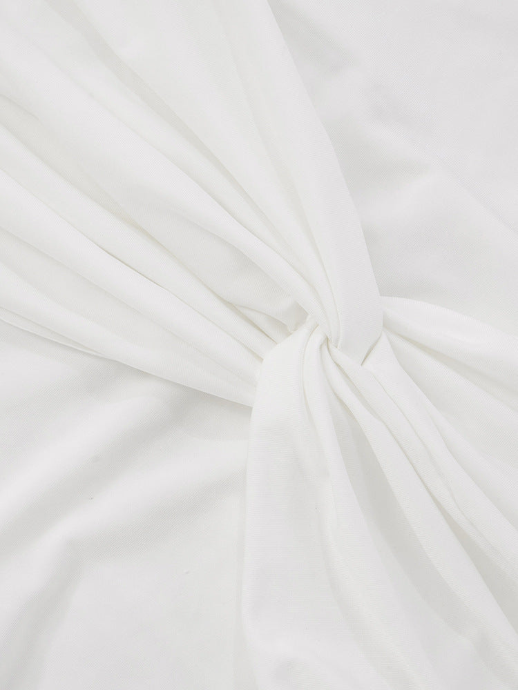 Women Clothing Solid Color Sleeveless Halter Backless Pleated A line Maxi Dress