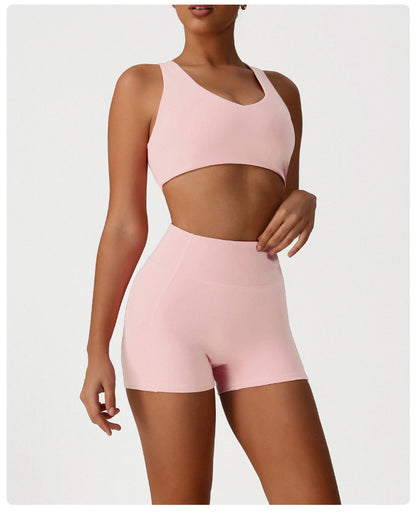 Peach Hip Lifting Sport Shorts Women Summer High Waist Outdoor Cycling Pants Quick Drying Belly Contracting Running Fitness Shorts - Iyanka