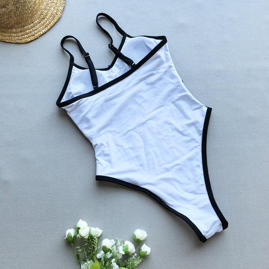 One Piece Swimsuit for Women Bikini Lady Sexy Stitching Swimwear Bikini Women - Iyanka