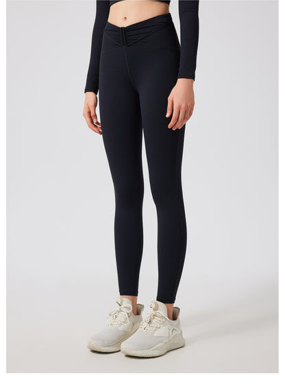 High Waist Peach Hip Lifting Nude Feel Yoga Pants Women Seamless Sport Quick Drying Tights Outer Wear Running Fitness Pants - Iyanka
