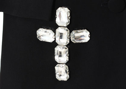 Special Interest Design High Grade European Crystal Rhinestone Beaded Adult Women Loose Blazer - Iyanka
