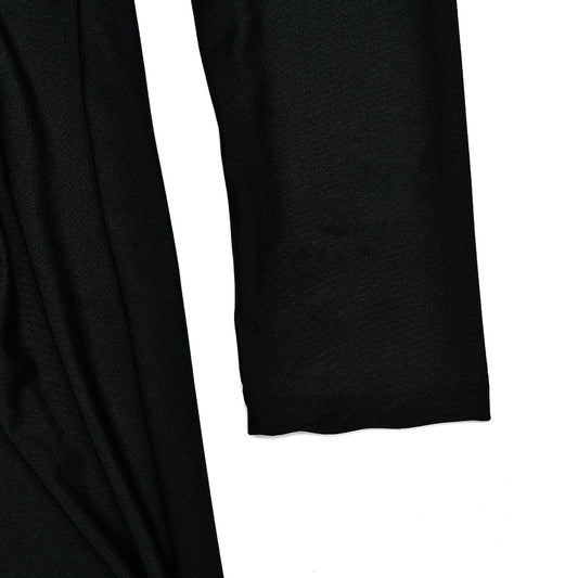 Half High Collar Long Sleeves Stitching Dress Women Sexy Backless Pleated Dress Winter - Iyanka