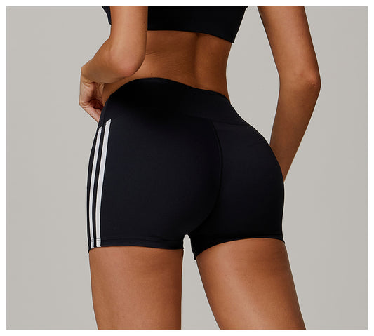 Nude Feel High Waist Yoga Shorts Peach Skinny Hip Raise Shorts Women Outer Wear Exercise Workout Pants - Iyanka