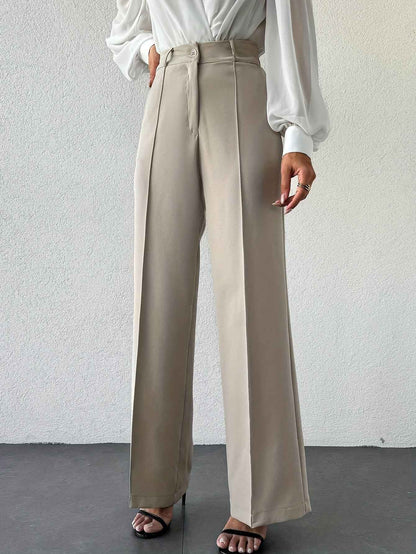 Women’s High Waist Slimming Straight Office Trousers
