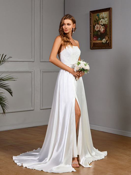 Women Clothing Sleeveless Camisole Gown Solid Color Dress Cocktail Dress - Iyanka