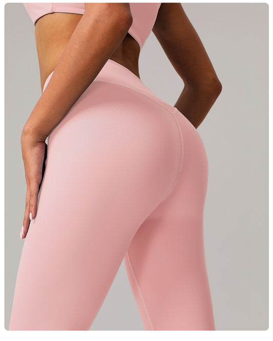 Yoga Wide Leg Pants High Waist Belly Contracting Fitness Trousers Women Skinny Hip Raise Bell Bottom Pants Sports Casual Pants - Iyanka