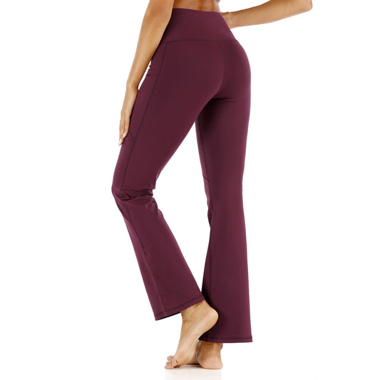 Wide Leg Pants High Waist Casual Girls Yoga Pants Plus Size - Iyanka