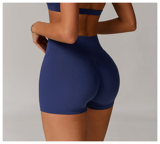 High Waist Hip Lift Yoga Shorts Outer Wear Tight Belly Trimming Slimming Running Exercise Shorts Women - Iyanka