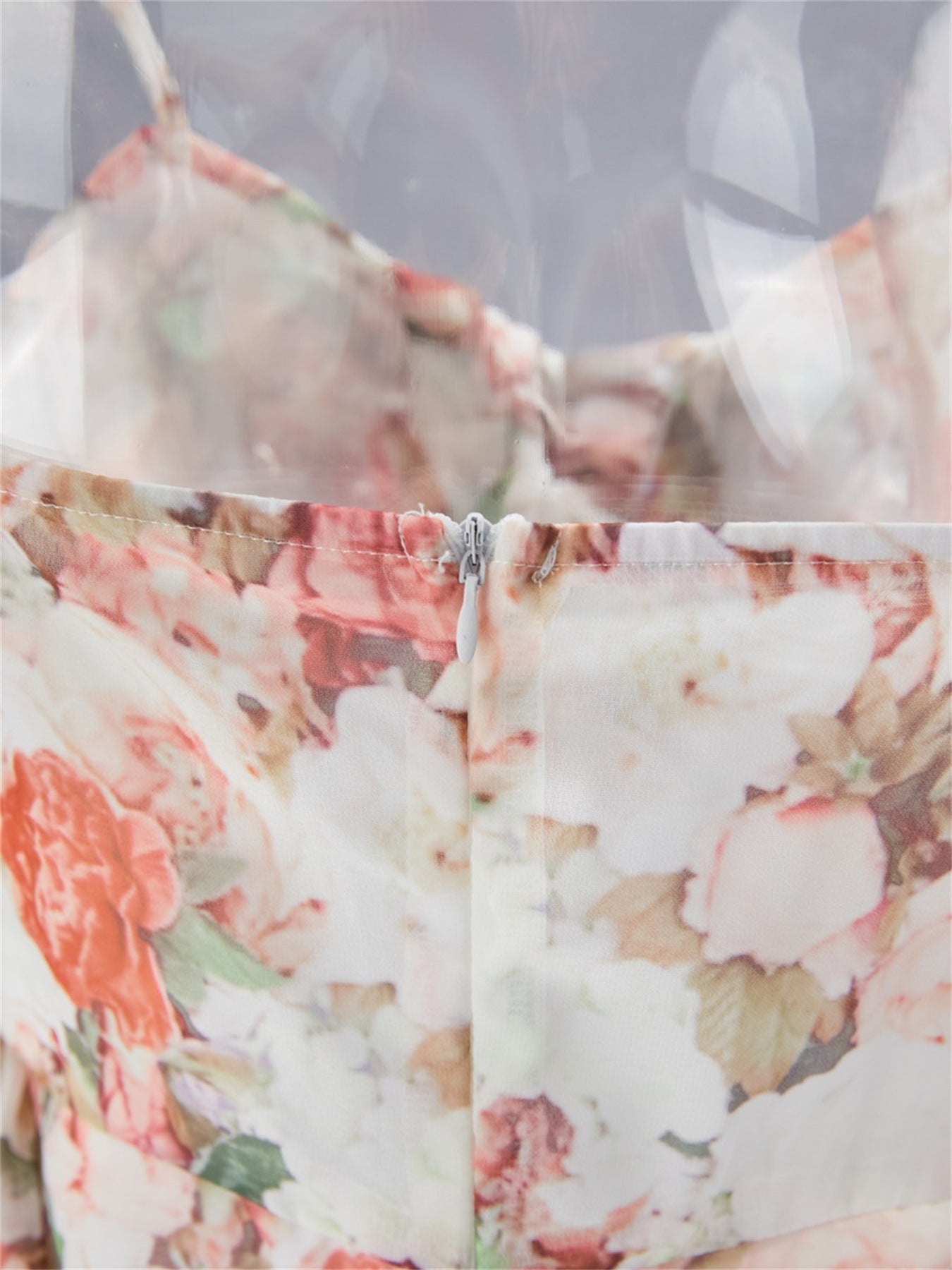 Floral Summer Adjustable Shoulder Strap Ruffled Hem Sexy Mini Dress