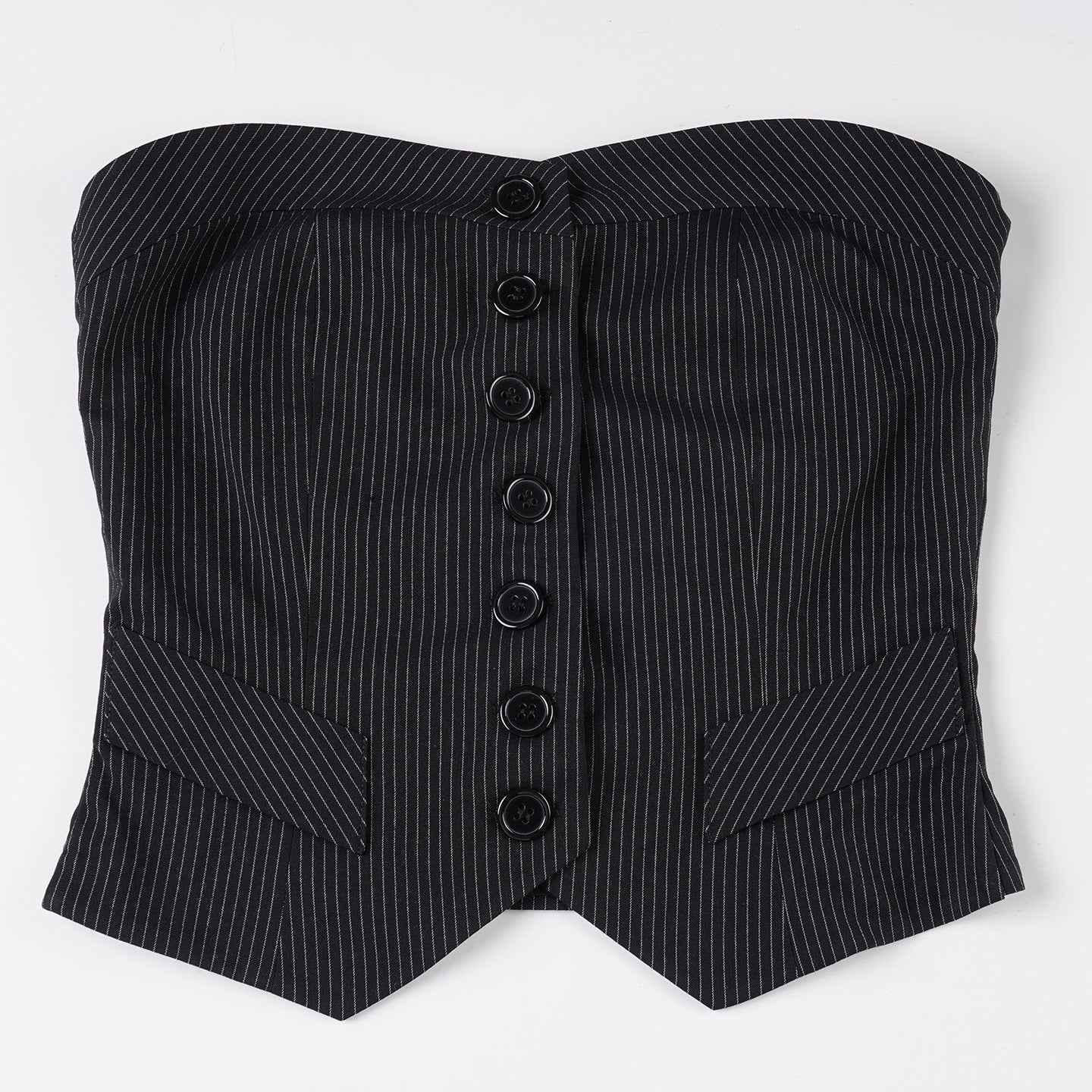 Women’s Summer Slim Fit Off-Shoulder Striped Tube Top – Asymmetric Hem
