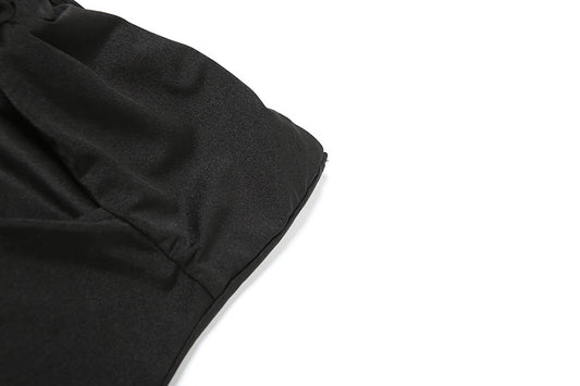 Women Clothing Spring Summer Solid Color Sexy Backless Tube Top Hollow Out Cutout Slim Sheath Dress