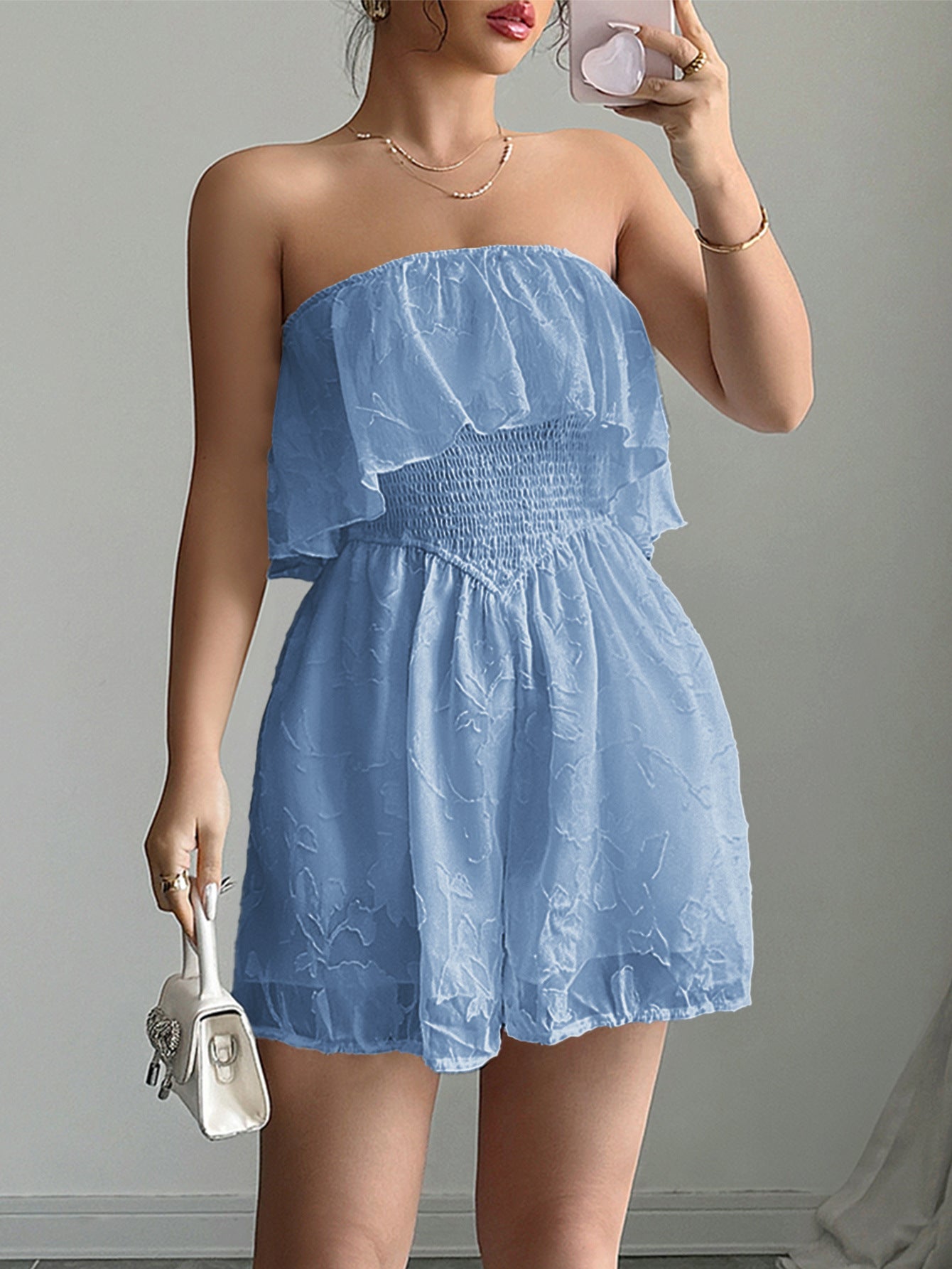 Elegant Wendy Life Slow Tube Top Jumpsuit Women Clothing Spring Summer - Iyanka