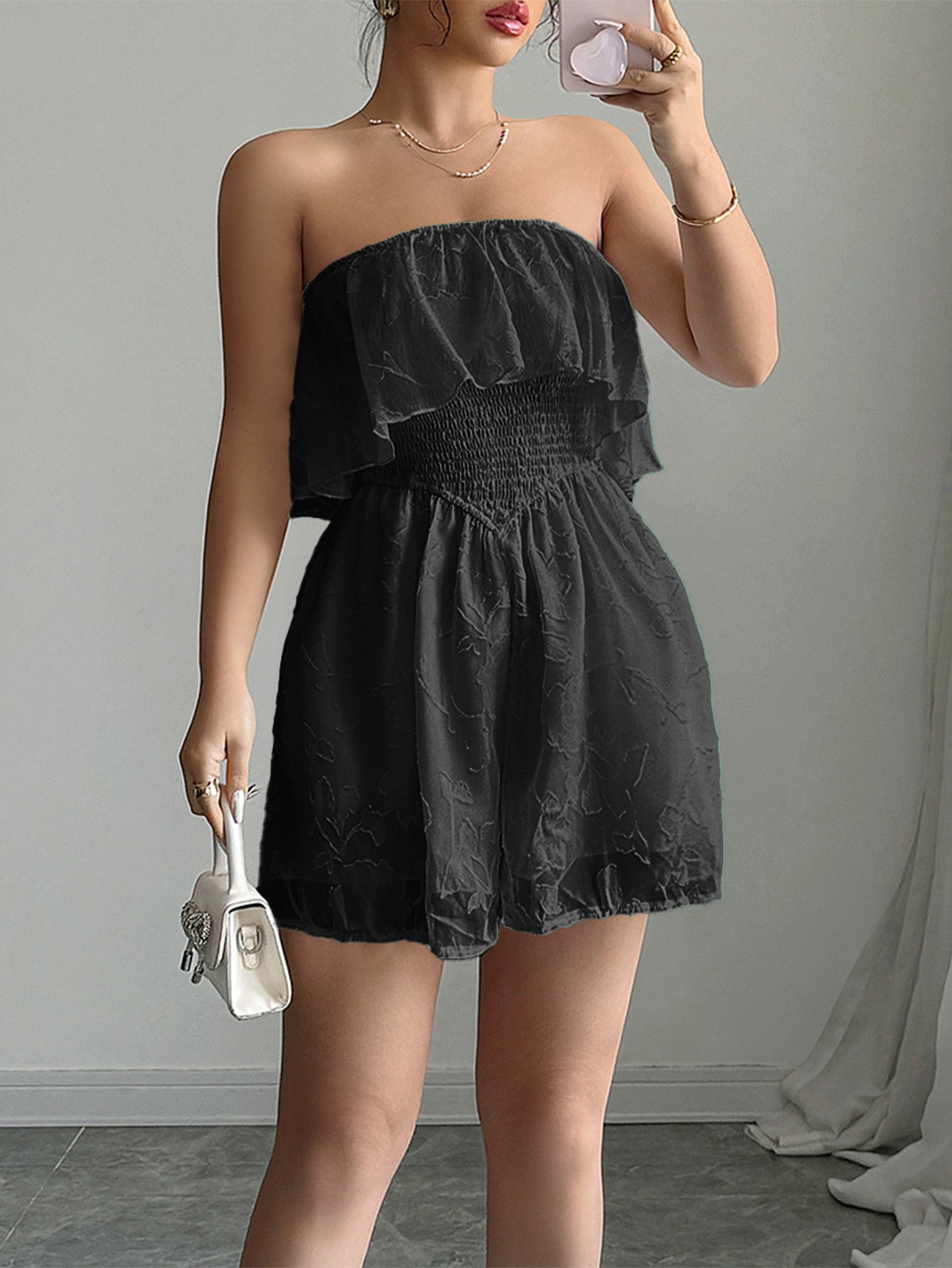 Elegant Wendy Life Slow Tube Top Jumpsuit Women Clothing Spring Summer - Iyanka