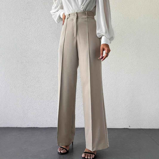 Women’s High Waist Slimming Straight Office Trousers