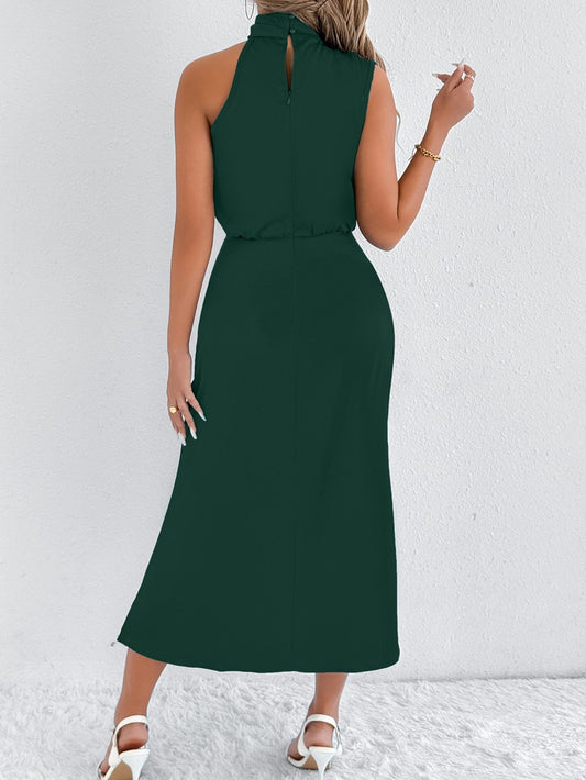 Women Clothing Summer Satin Dress Women High Grade Satin Maxi Dress - Iyanka