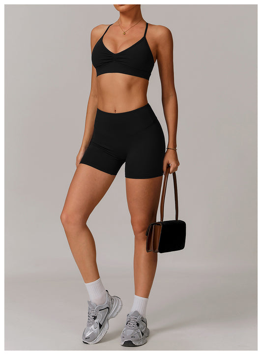 High Waist Hip Lift Yoga Shorts Outer Wear Tight Belly Trimming Slimming Running Exercise Shorts Women - Iyanka