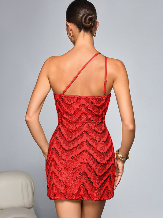 Sexy Sequin Sling Dress Short Dress Women Clothing Party Dress - Iyanka