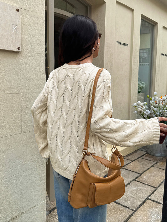 Women Casual Minimalist Long Sleeve Solid Color Vest Sweater - Iyanka