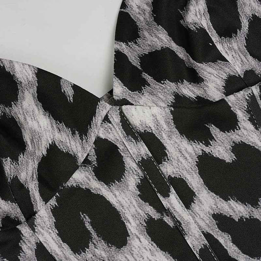 Women’s Summer Slim Fit Leopard Print V-Neck Vest Top