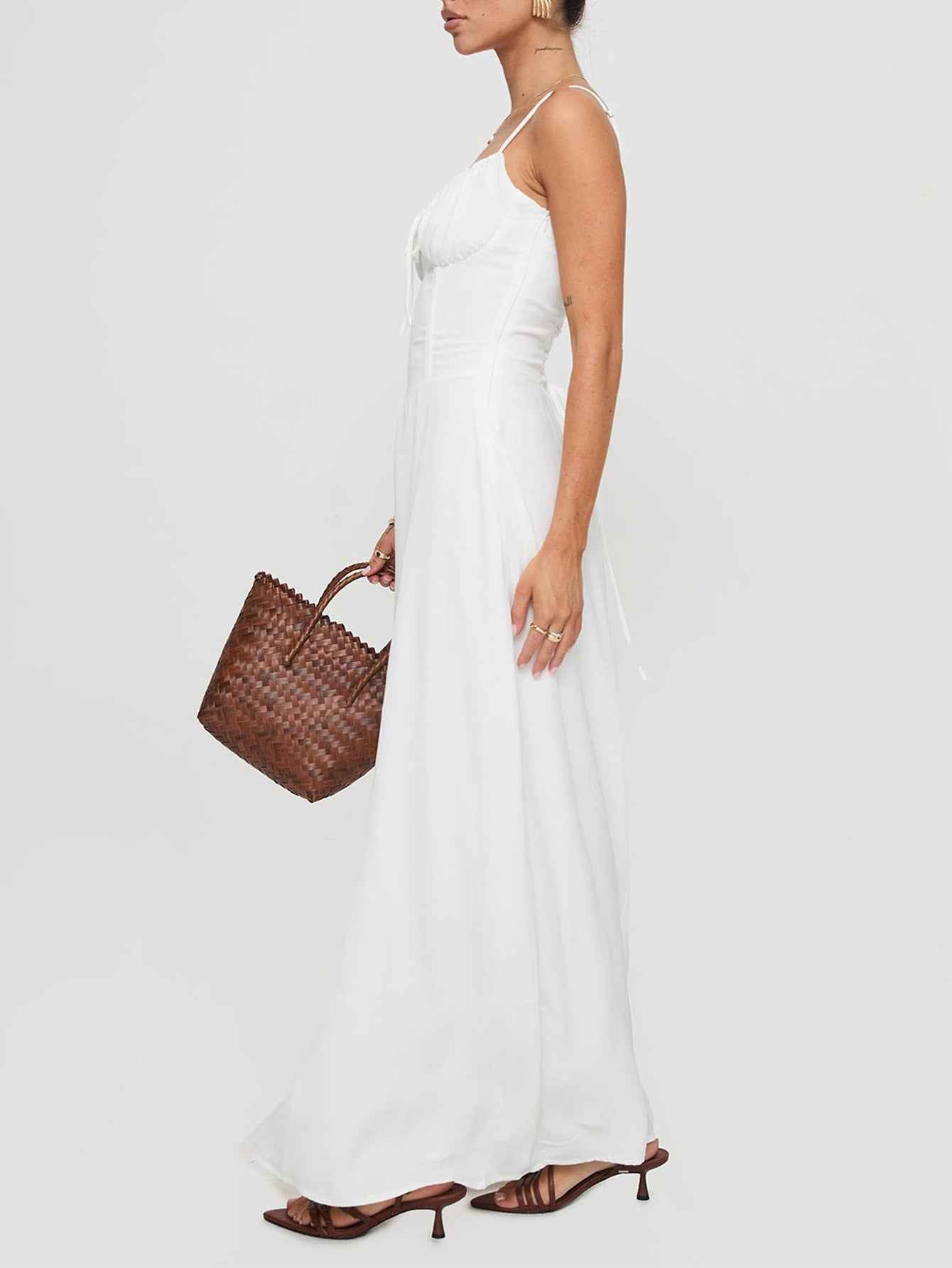 Elegant Evening Dress Short Sleeve Solid Color Dress Women Clothing Autumn Winter