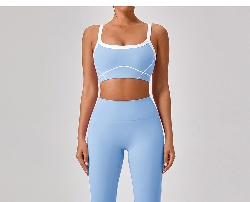 Summer High Waist Tight Nude Feel Hip Lifting Yoga Bell Bottom Pants Women Dance Fitness Outdoor Sports Split Trousers - Iyanka