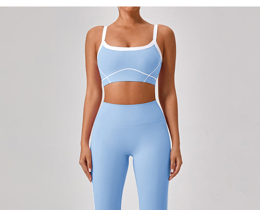 Summer High Waist Tight Nude Feel Hip Lifting Yoga Bell Bottom Pants Women Dance Fitness Outdoor Sports Split Trousers - Iyanka