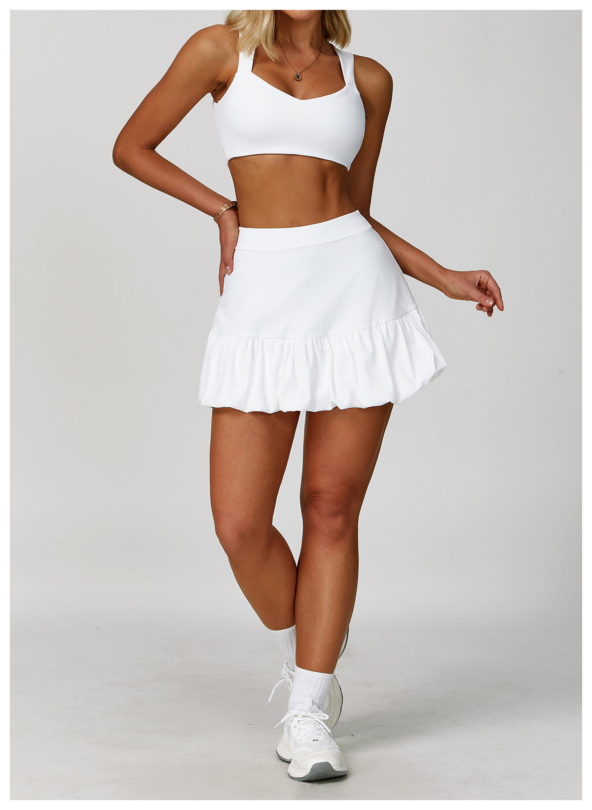Faux Two Piece Skirts Quick Drying Breathable Safety Tennis Skirt Casual Fitness Running Exercise Skirt - Iyanka