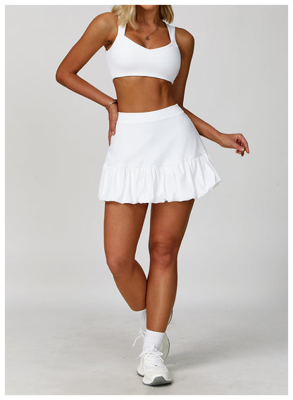 Faux Two Piece Skirts Quick Drying Breathable Safety Tennis Skirt Casual Fitness Running Exercise Skirt - Iyanka