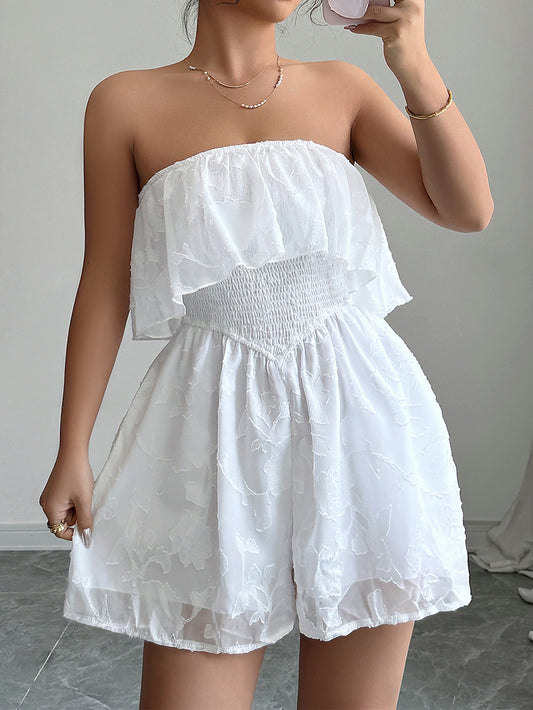 Elegant Wendy Life Slow Tube Top Jumpsuit Women Clothing Spring Summer - Iyanka