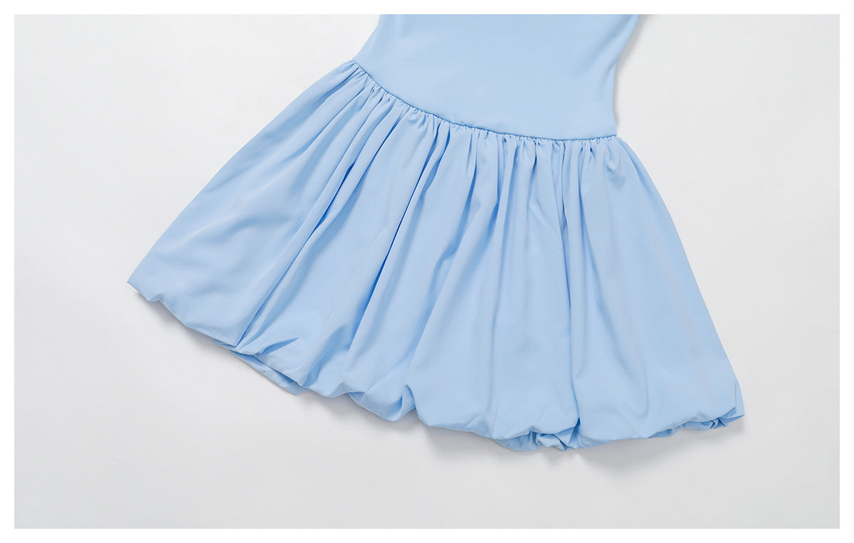Cross Back Tennis Dress Nude Feel Anti Exposure Exercise Dress Outdoor Casual Running Sports Dress - Iyanka