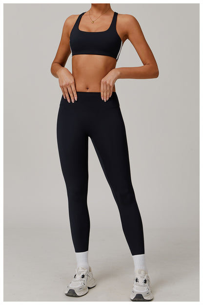 Nude Feel Yoga Trousers Slimming Quick Drying Cycling Fitness Pants Running Sports Tight Trousers Women - Iyanka