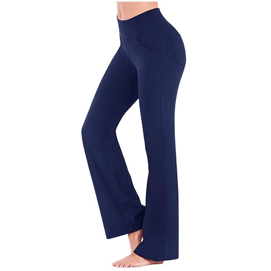 Wide Leg Pants High Waist Casual Girls Yoga Pants Plus Size - Iyanka