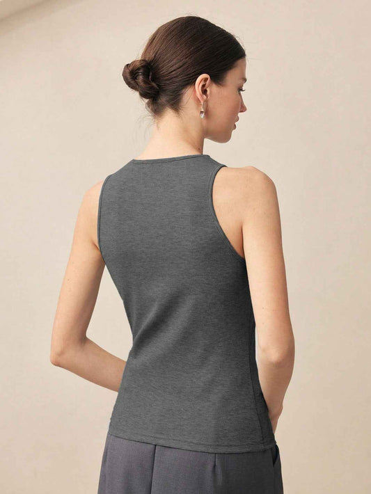 Women’s Summer Slim Fit Sleeveless Elegant Office Tank Top