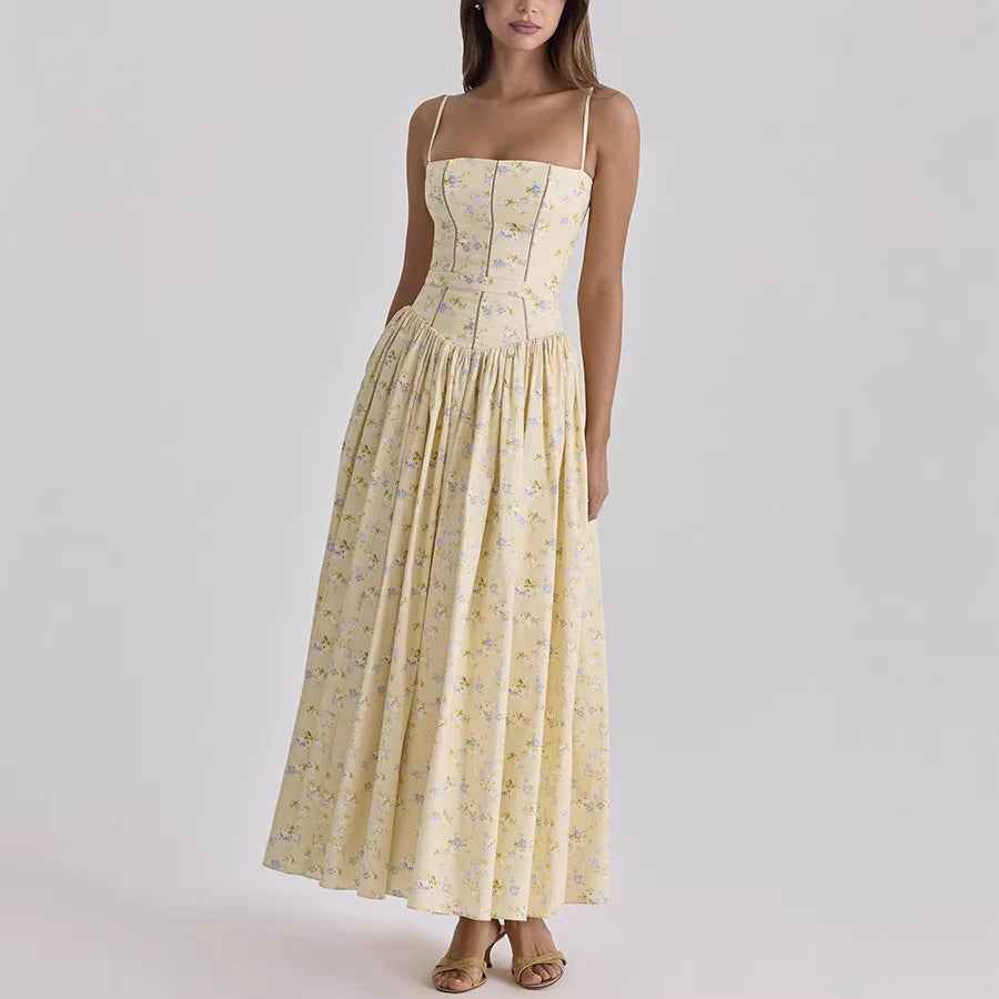 spring-summer-printed-zipper-strap-dress-casual-holiday-dress