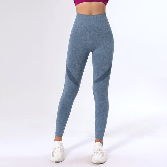 Quick Dry Hip Raise Yoga Pants Women Abdominal Shaping High Waist Sports Yoga Trousers Violently Sweat Tight Fitness Smiley Pants - Iyanka